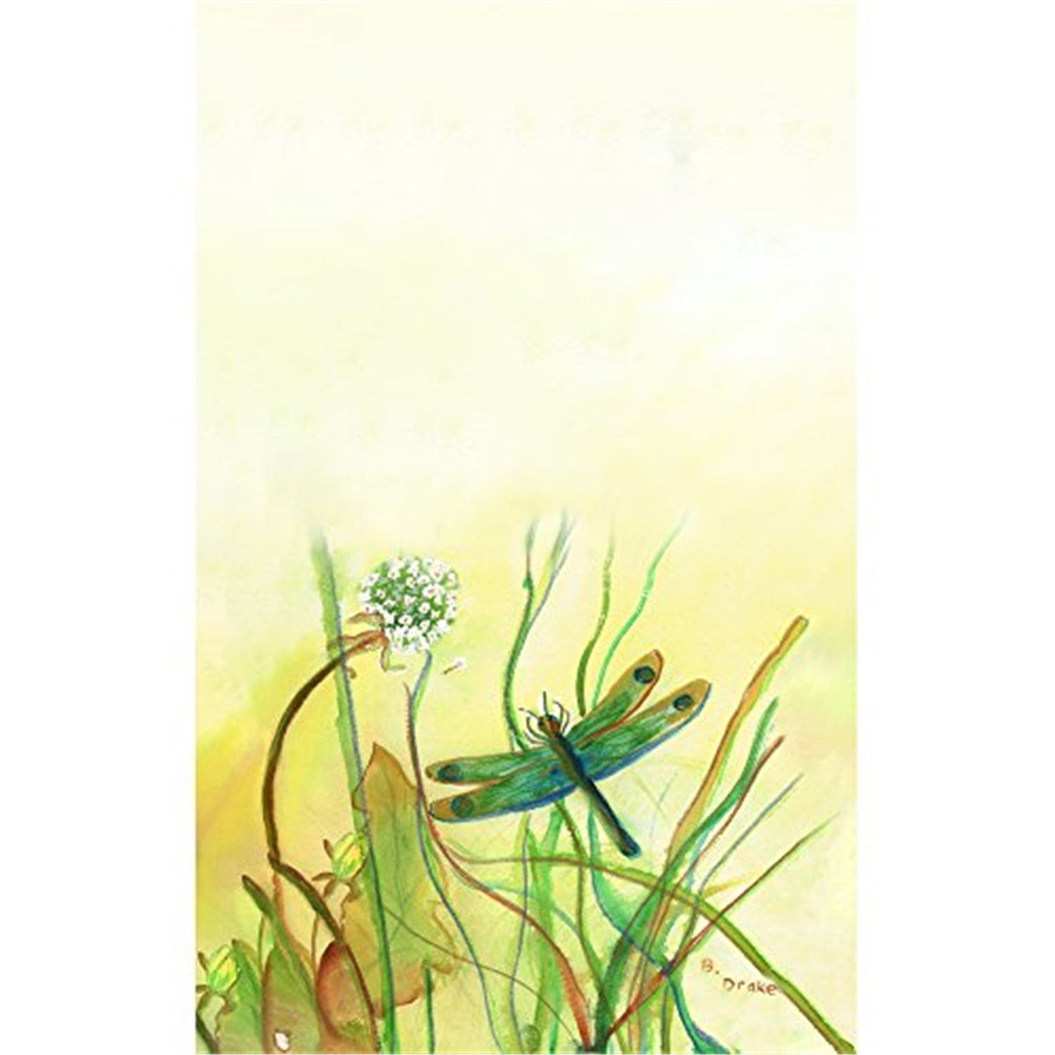 Picture of Betsy Drake KT187 Betsys Dragonfly Kitchen Towel