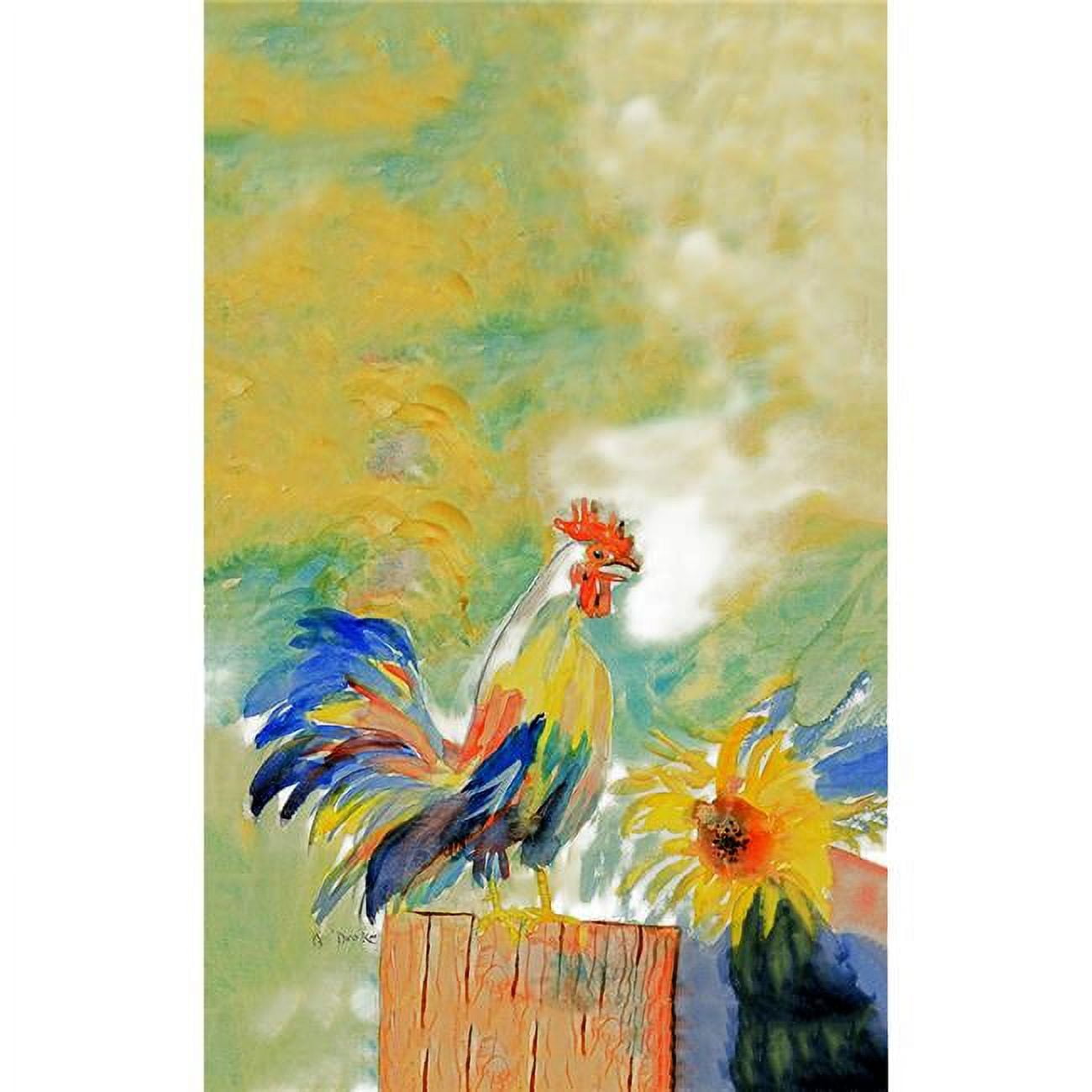 Picture of Betsy Drake KT265 Betsys Rooster Kitchen Towel