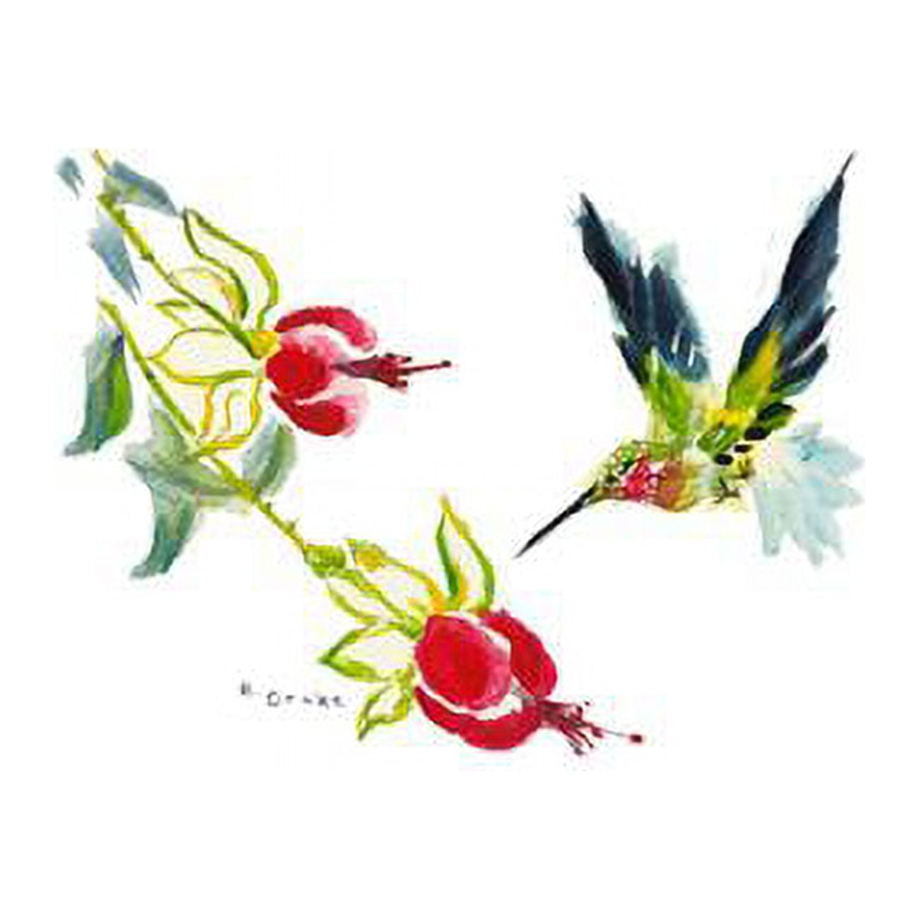 Picture of Betsy Drake KT330 Betsys Hummingbird Kitchen Towel