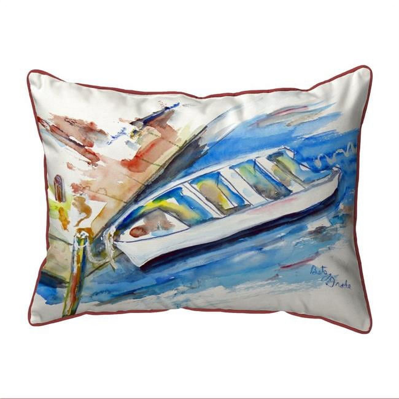 20 x 24 in. Rowboat At Dock Extra Large Pillow