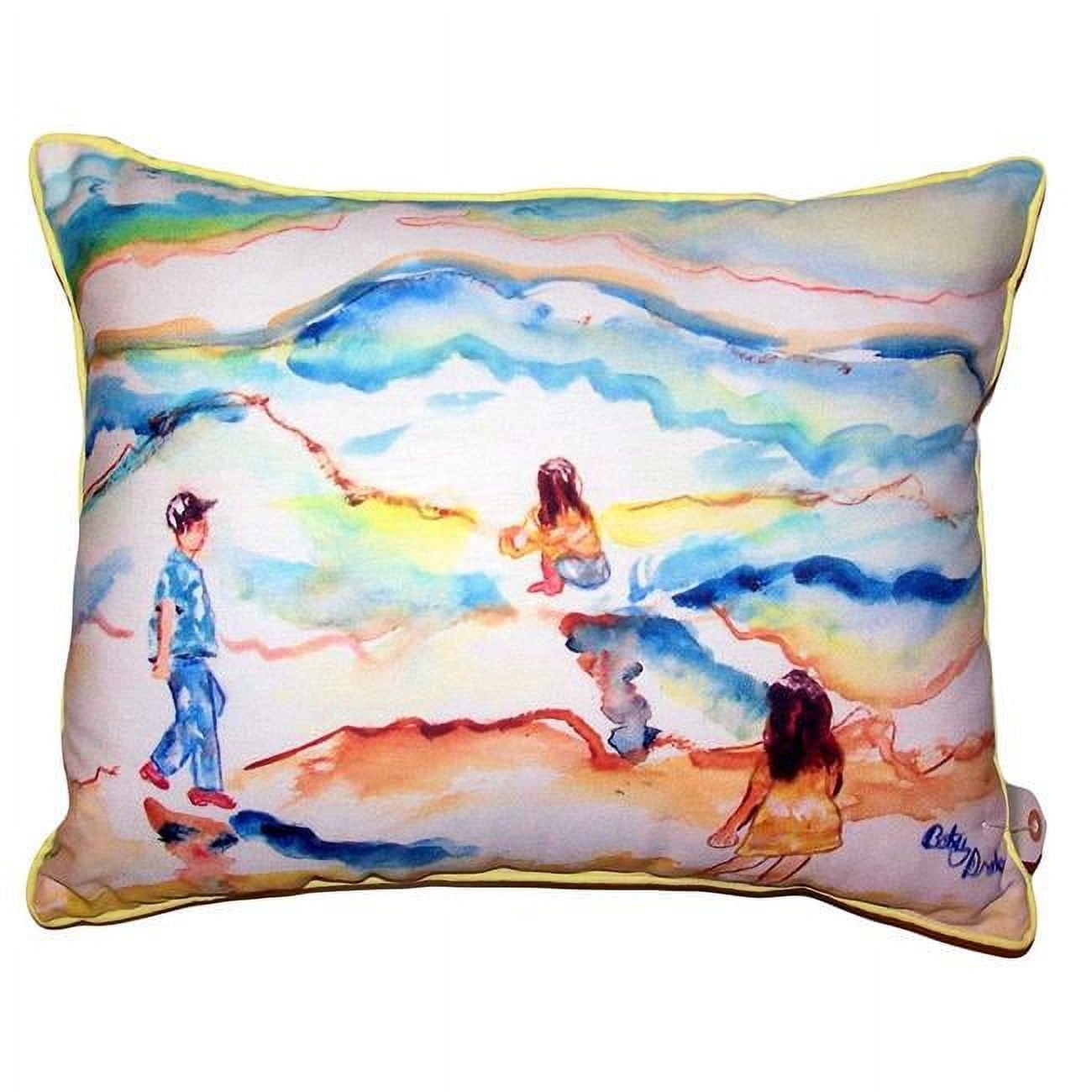 20 x 24 in. Playing At the Beach Extra Large Pillow