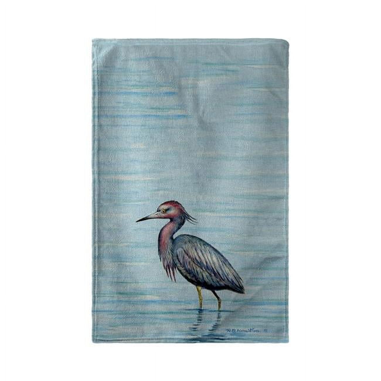 Picture of Betsy Drake KT492 Dicks Little Blue Heron Kitchen Towel