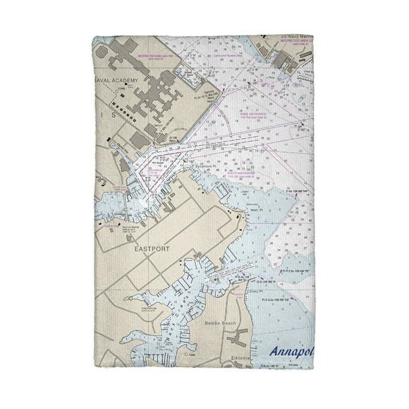 Picture of Betsy Drake KT12283AN Annapolis Map Kitchen Towel