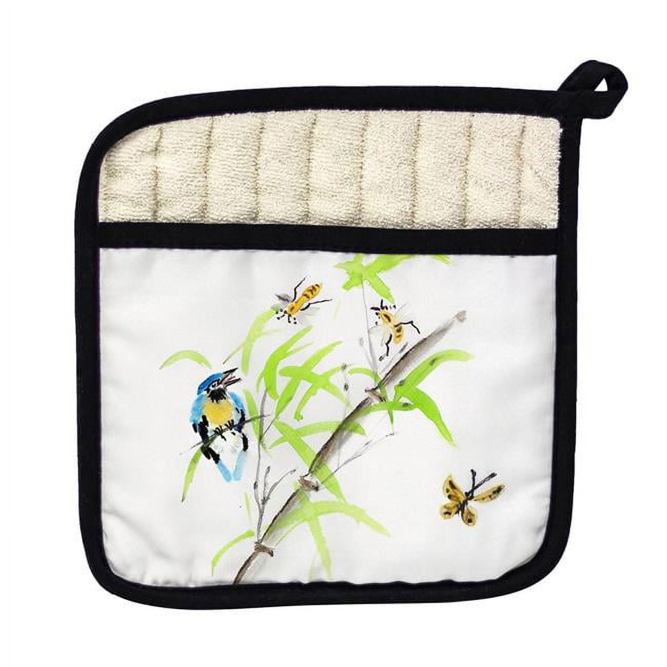 Picture of Betsy Drake PT017 Birds & Bees II Pot Holder