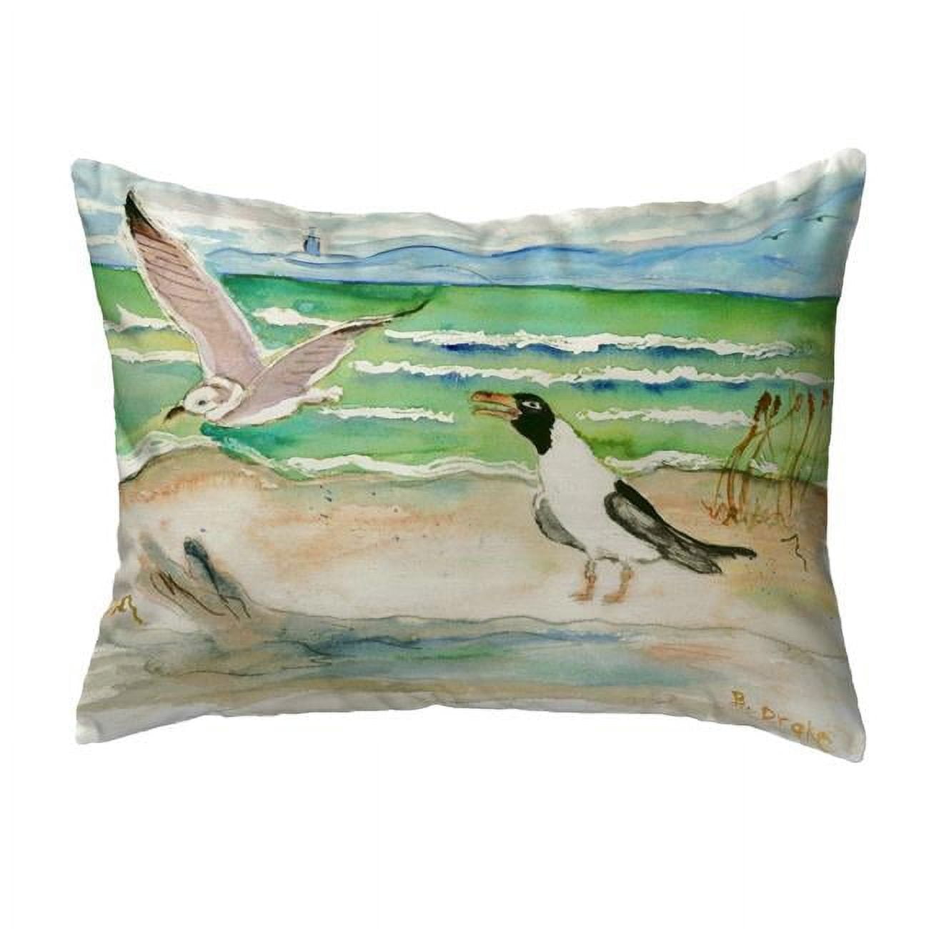 11 x 14 in. Seagulls Small No-Cord Pillow