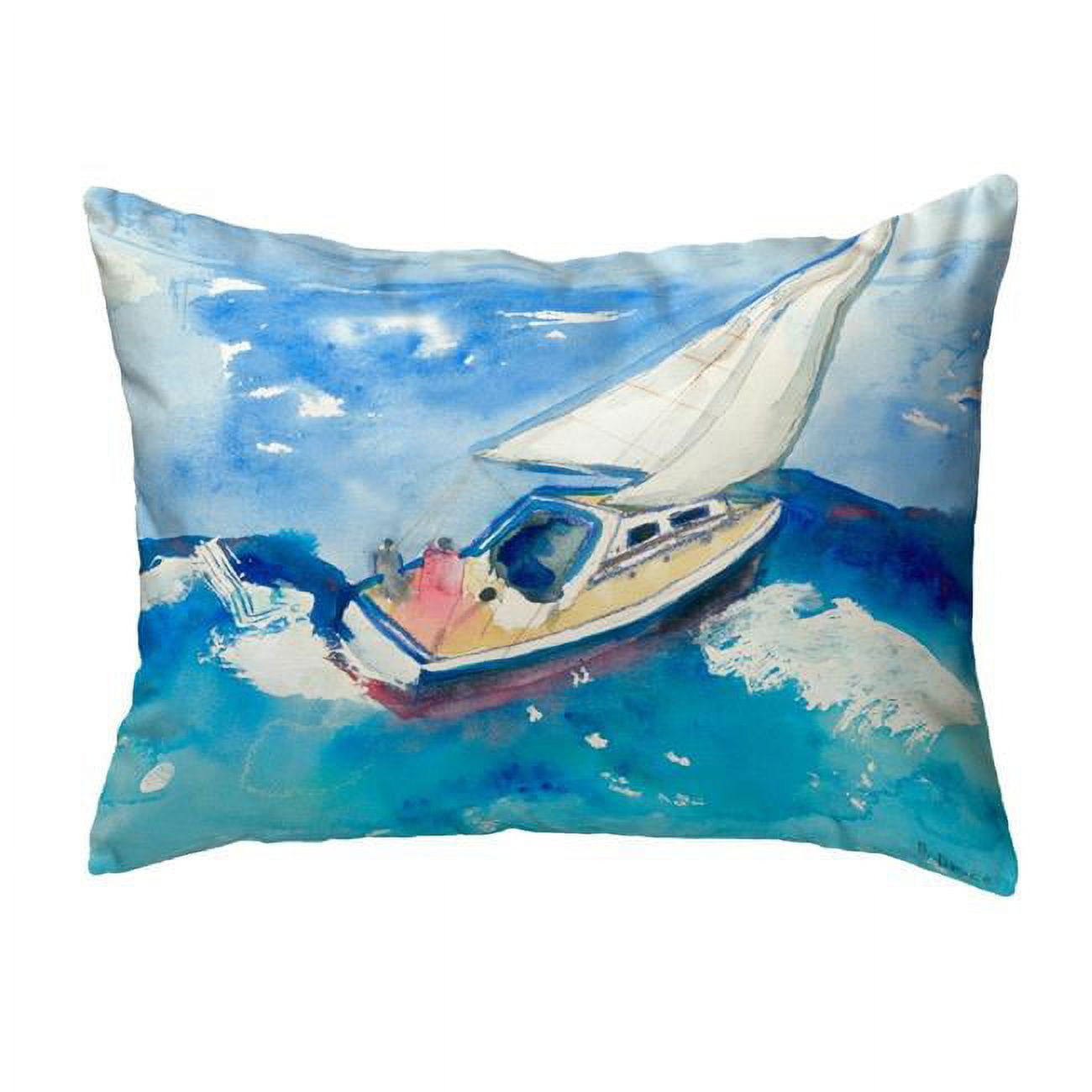 11 x 14 in. Sailboat Small No-Cord Pillow