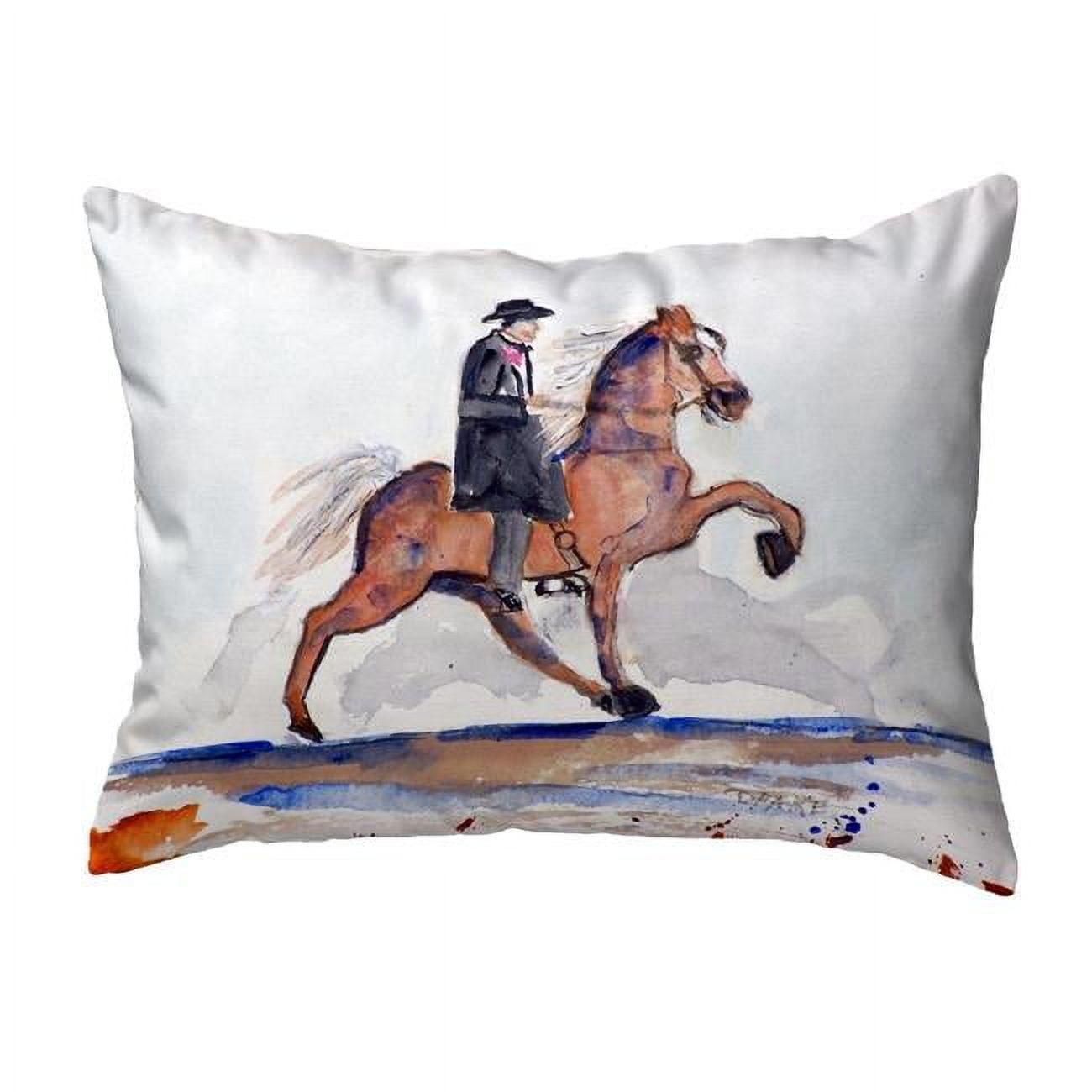 11 x 14 in. Brown Walking Horse Small No-Cord Pillow
