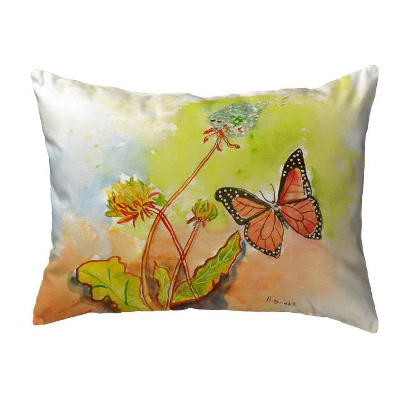 11 x 14 in. Betsys Butterfly Small No-Cord Pillow