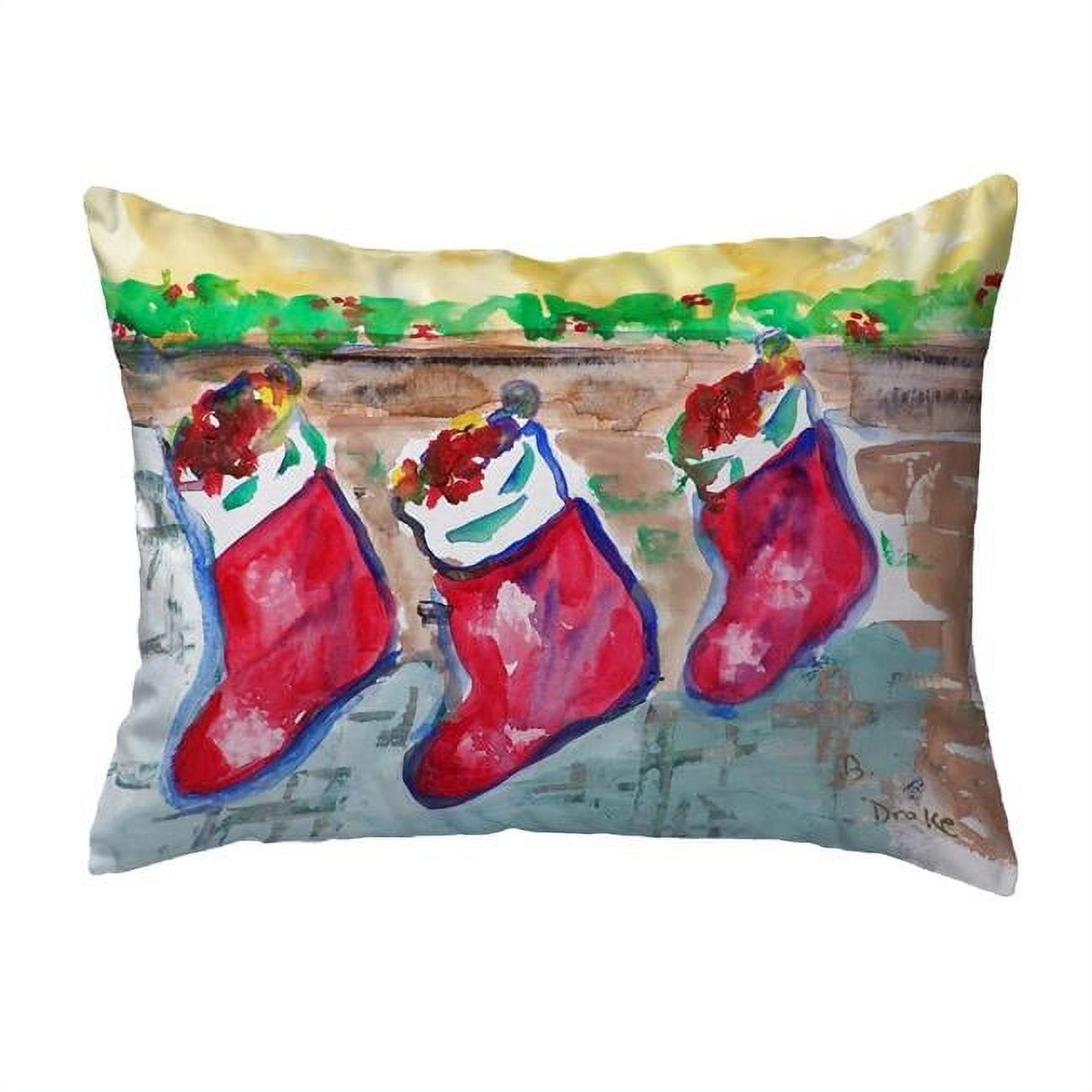 11 x 14 in. Christmas Stockings Small No-Cord Pillow