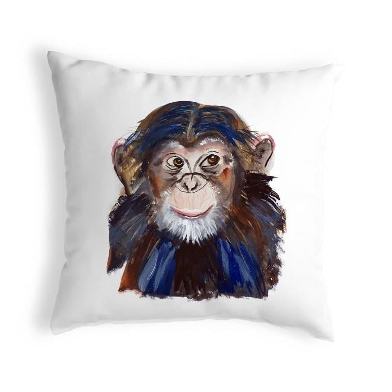 12 x 12 in. Chimpanzee Small No-Cord Pillow