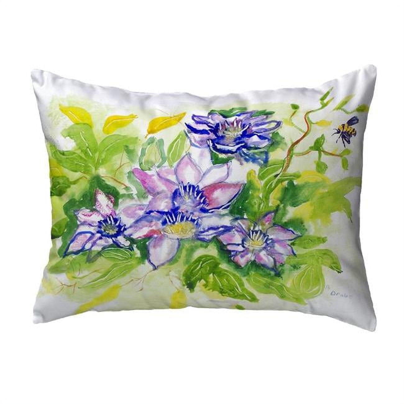 11 x 14 in. Clematis Small No-Cord Pillow