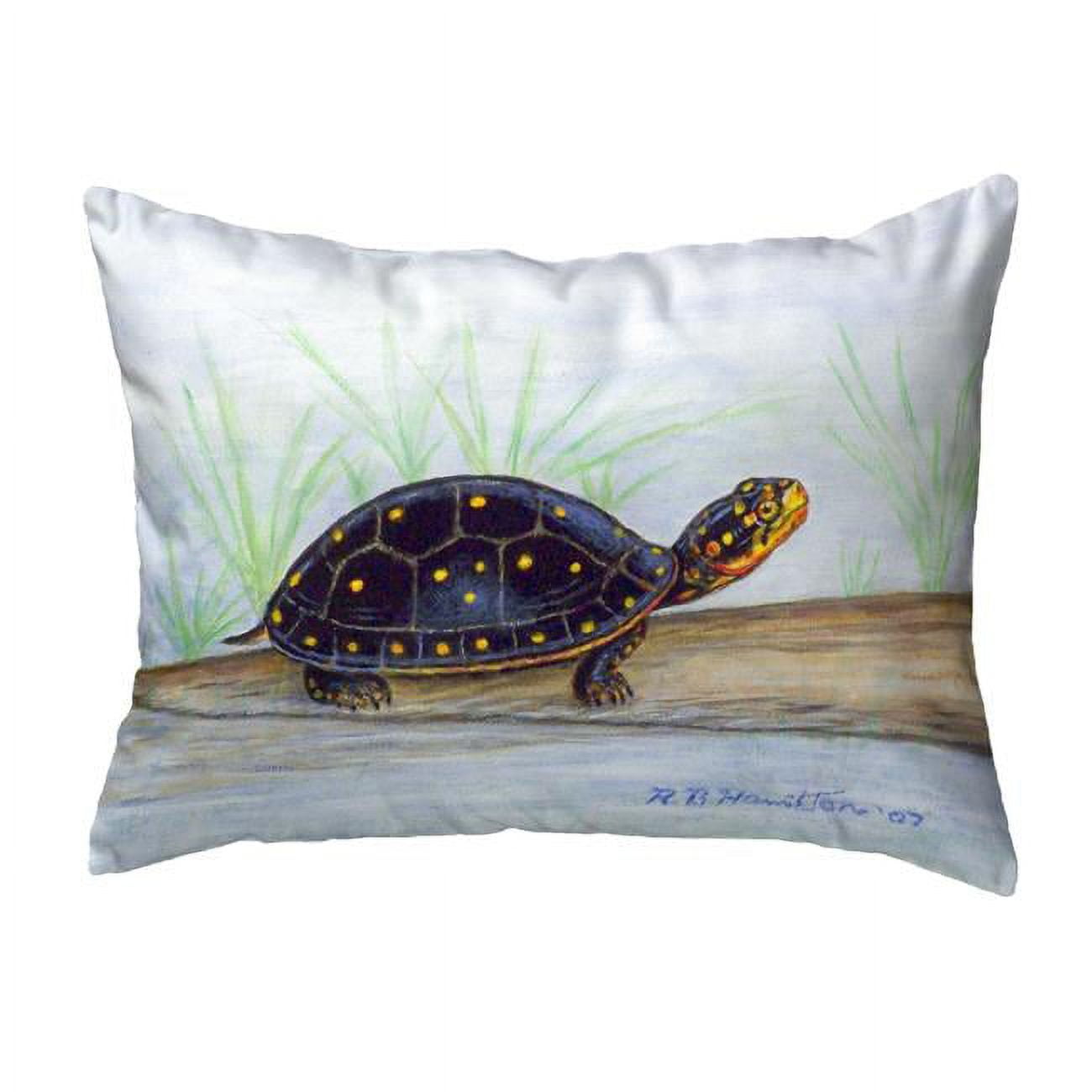 11 x 14 in. Spotted Turtle Small No-Cord Pillow