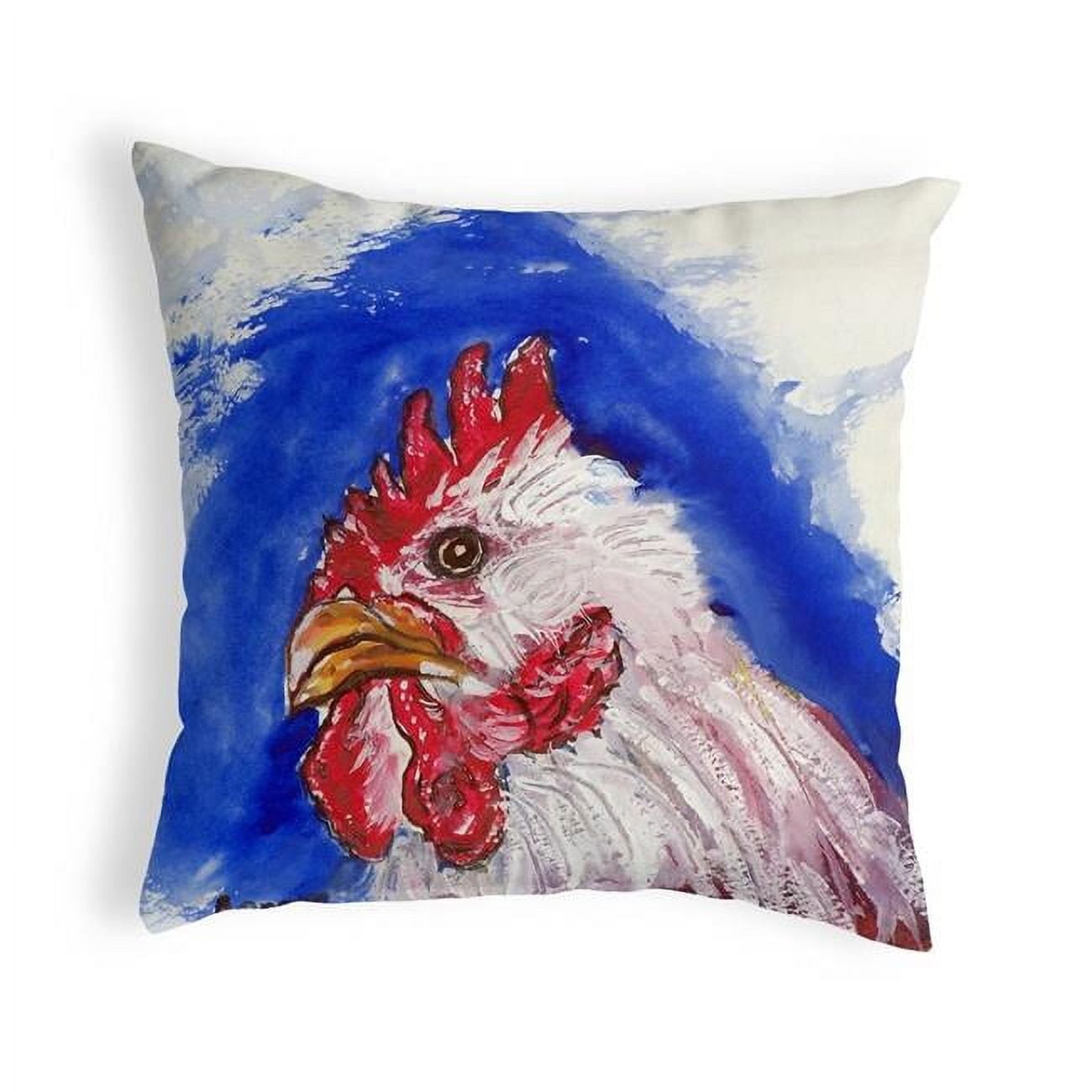 12 x 12 in. Rooster Head Small No-Cord Pillow