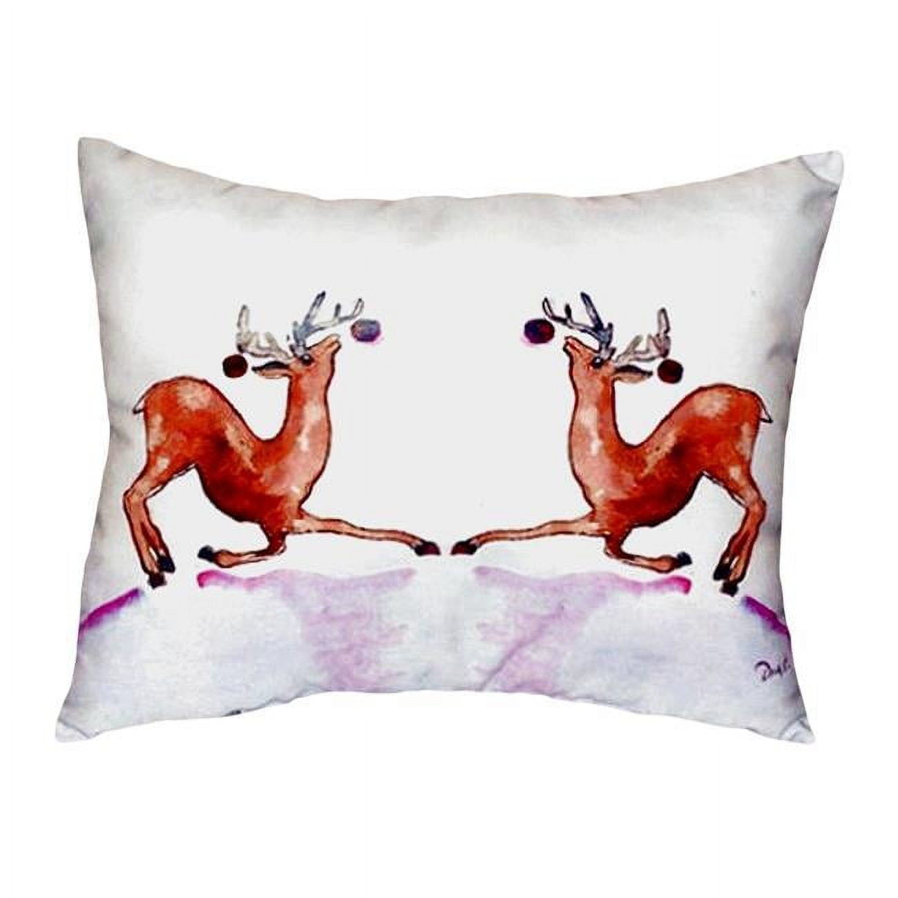 11 x 14 in. Dancing Deer Small No-Cord Pillow