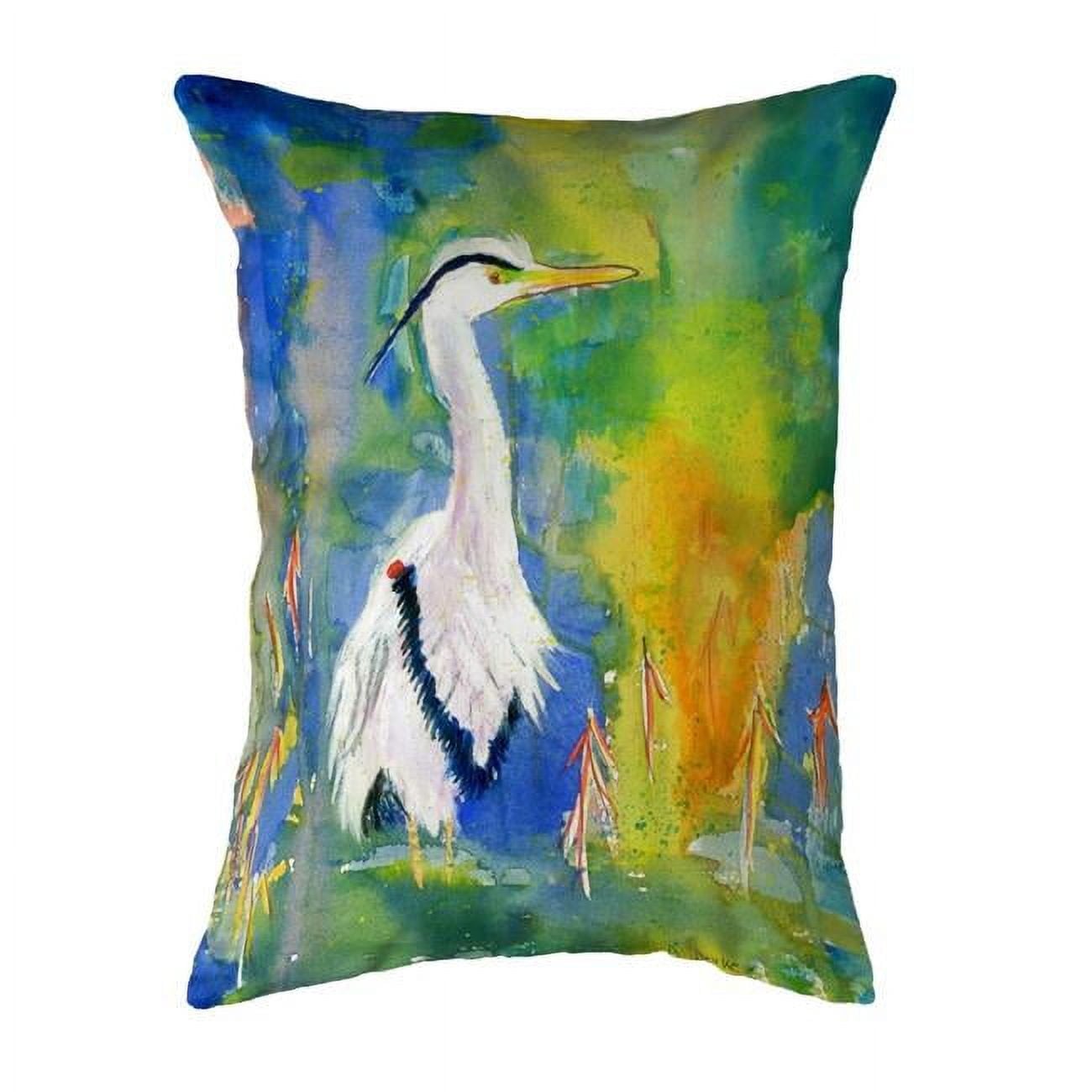 11 x 14 in. D&Bs Blue Heron Small No-Cord Pillow