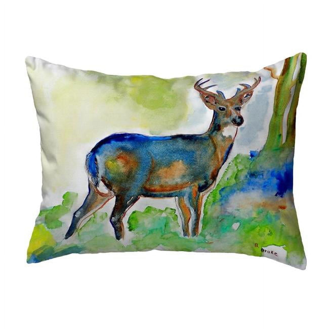 11 x 14 in. Betsys Deer Small No-Cord Pillow