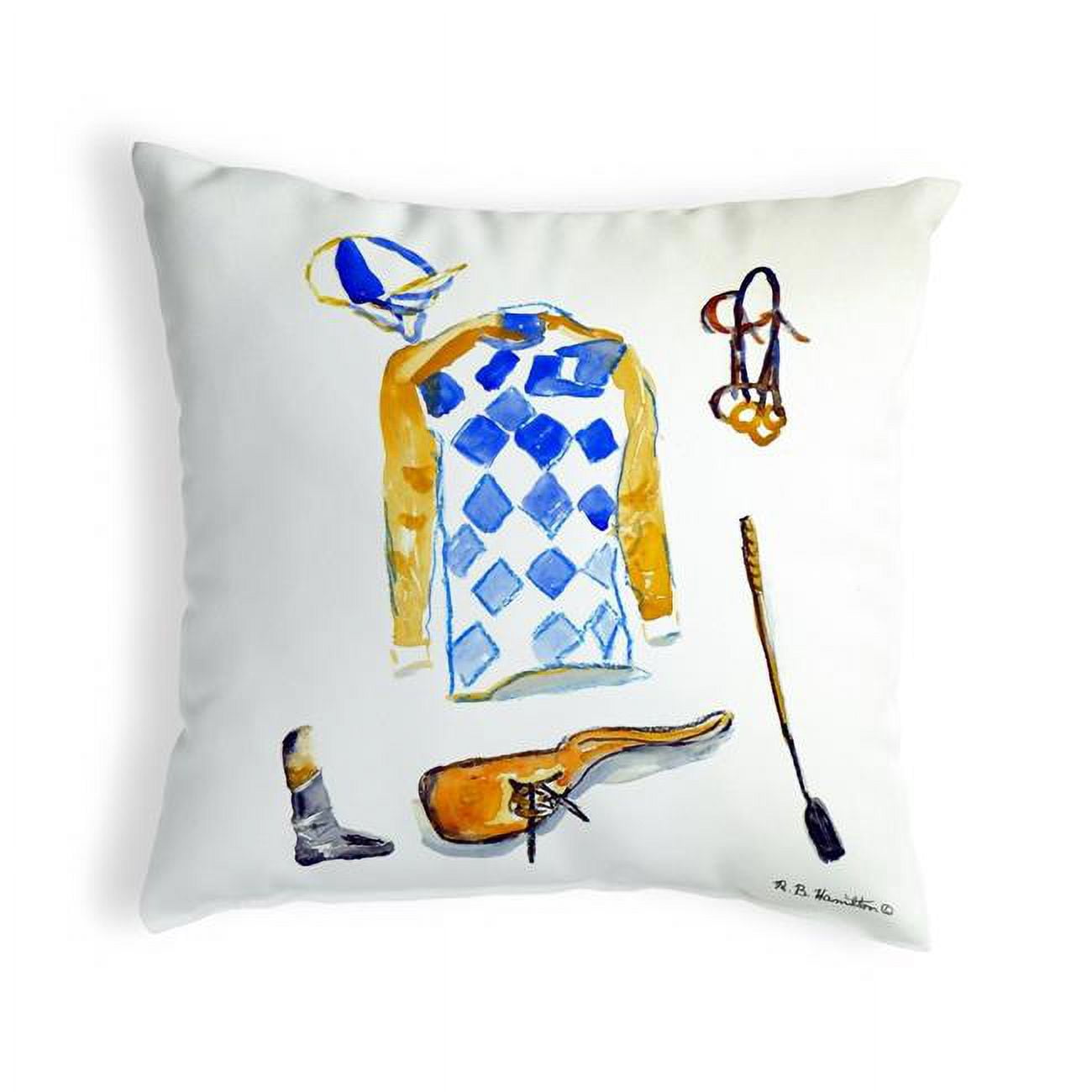 12 x 12 in. Racing Gear Small No-Cord Pillow
