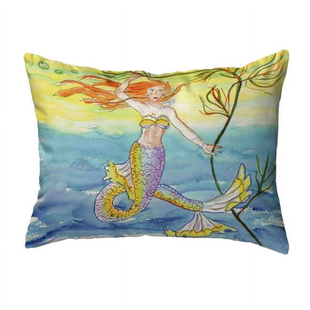 11 x 14 in. Betsys Mermaid Small No-Cord Pillow