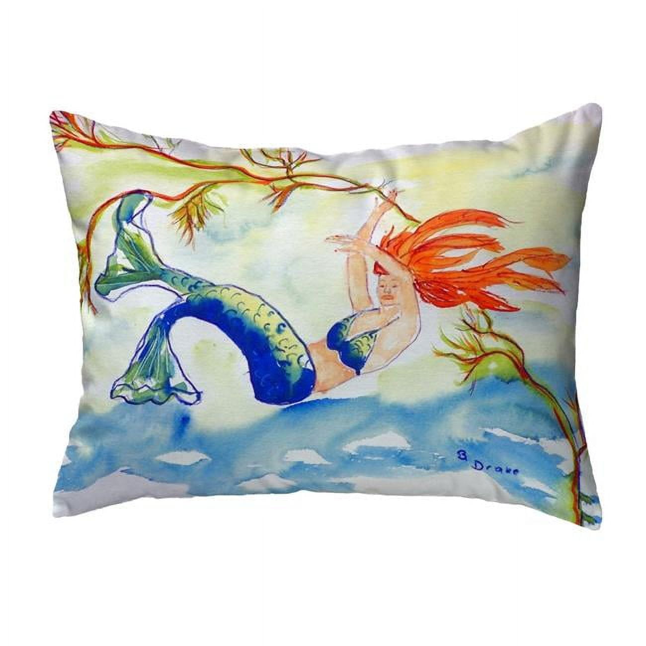 11 x 14 in. Resting Mermaid Small No-Cord Pillow