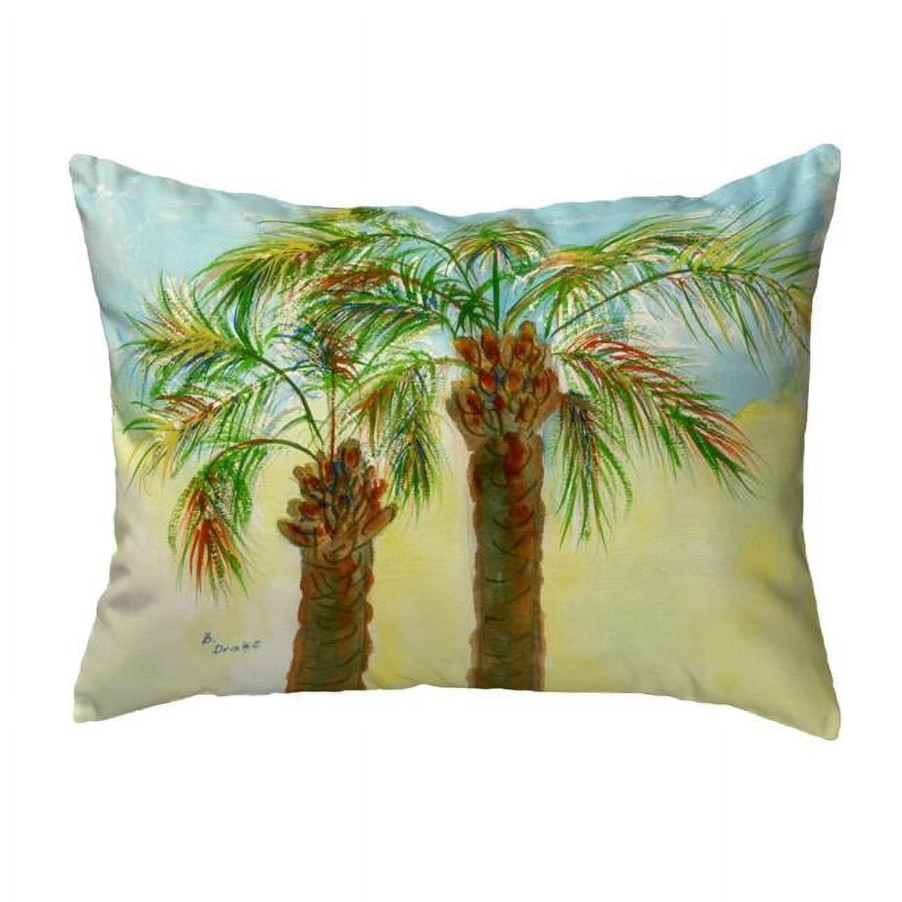 11 x 14 in. Betsys Palms Small No-Cord Pillow