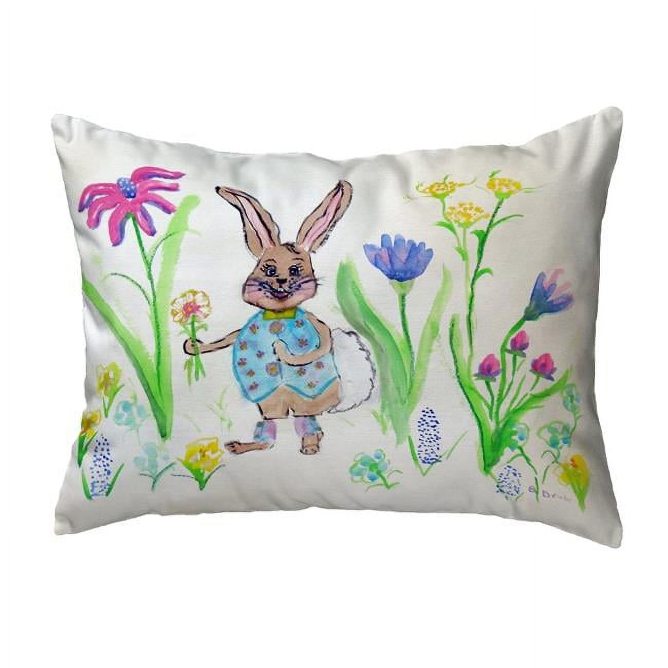 11 x 14 in. Happy Bunny Small No-Cord Pillow