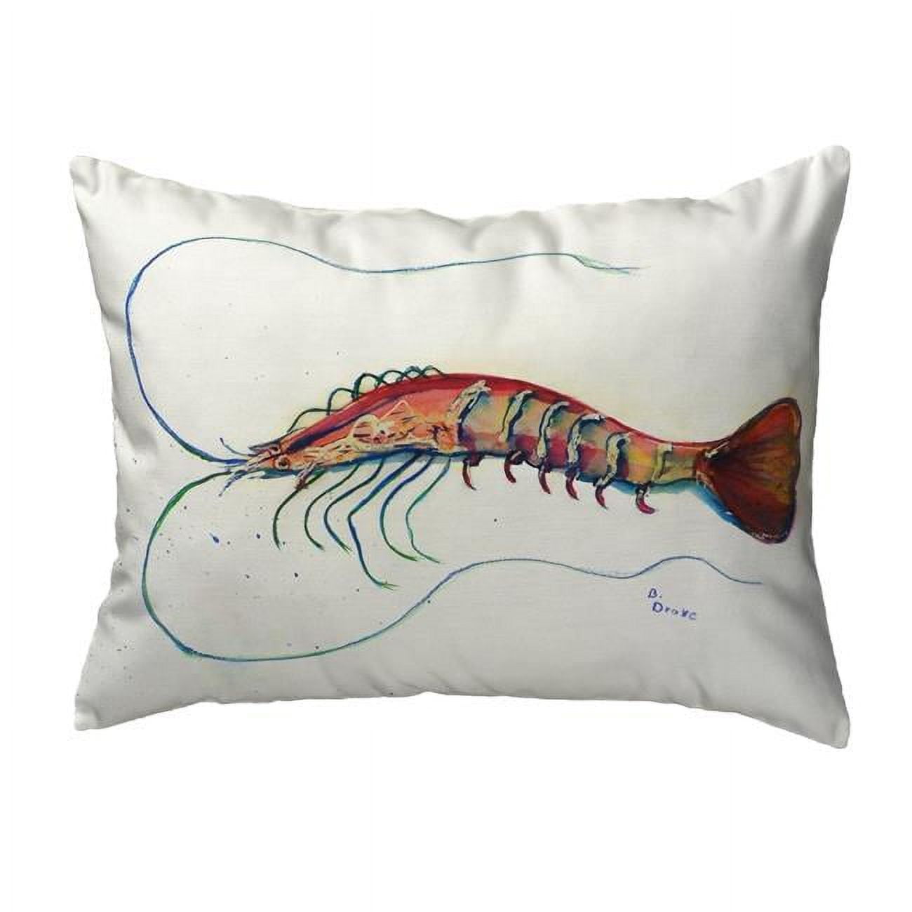 11 x 14 in. Betsys Shrimp Small No-Cord Pillow