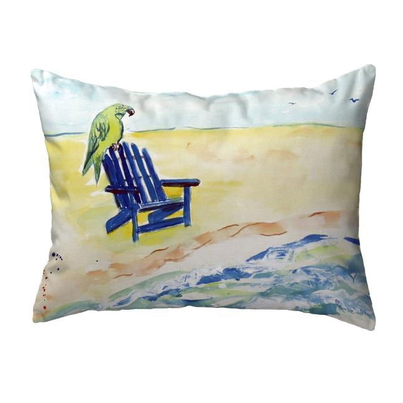 11 x 14 in. Parrot & Chair Small No-Cord Pillow