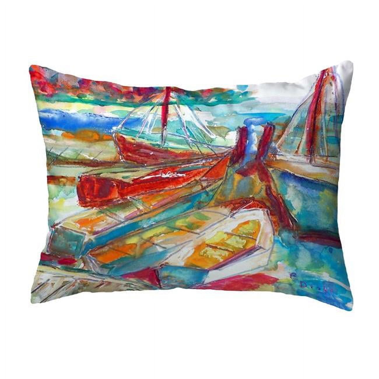 11 x 14 in. Betsys Marina Small No-Cord Pillow