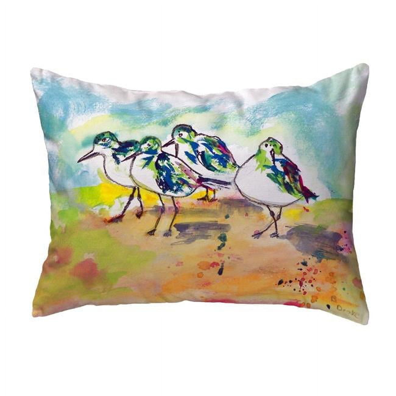 11 x 14 in. Sanderlings Small No-Cord Pillow
