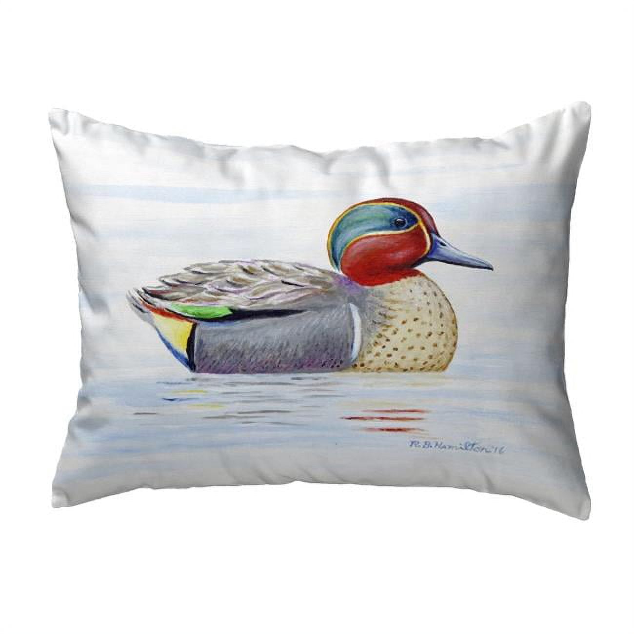 11 x 14 in. Green Wing Teal Small No-Cord Pillow