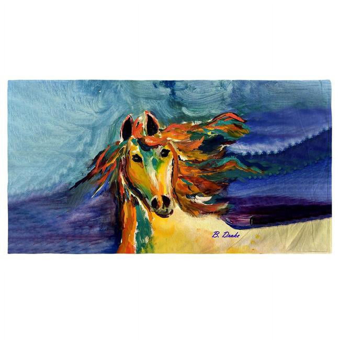 30 x 50 in. Colorful Horse Beach Towel