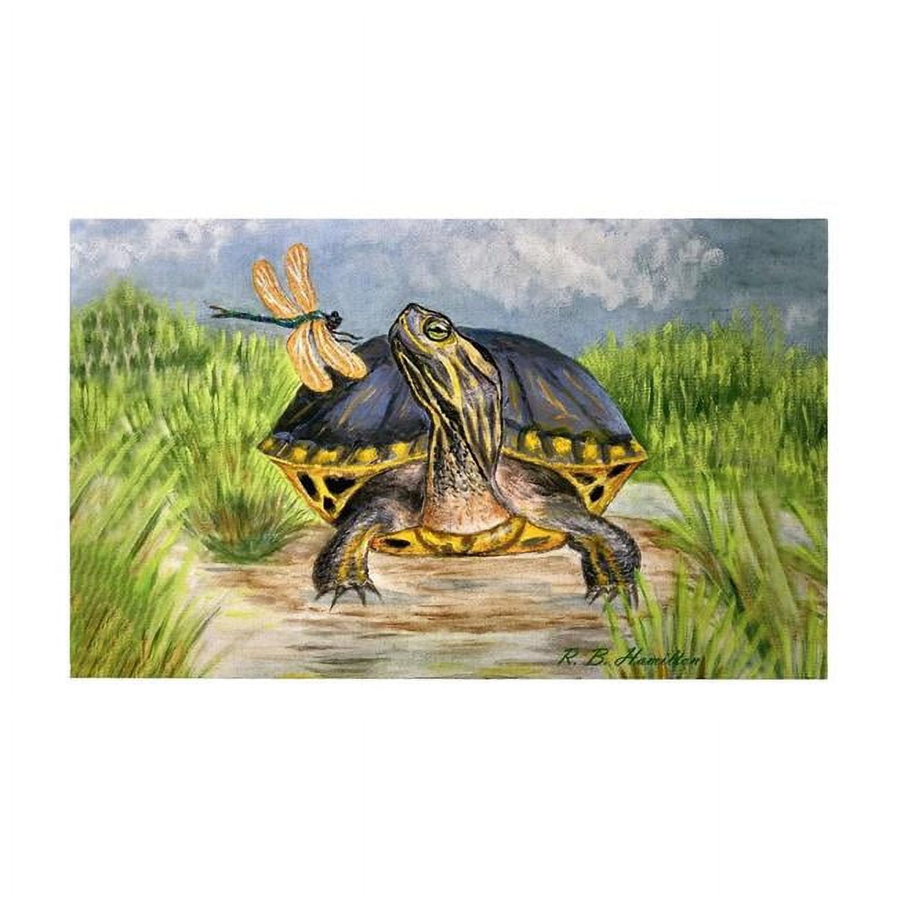 Picture of Betsydrake DM1182G 30 x 50 in. Dragonfly to Turtle Door Mat - Large