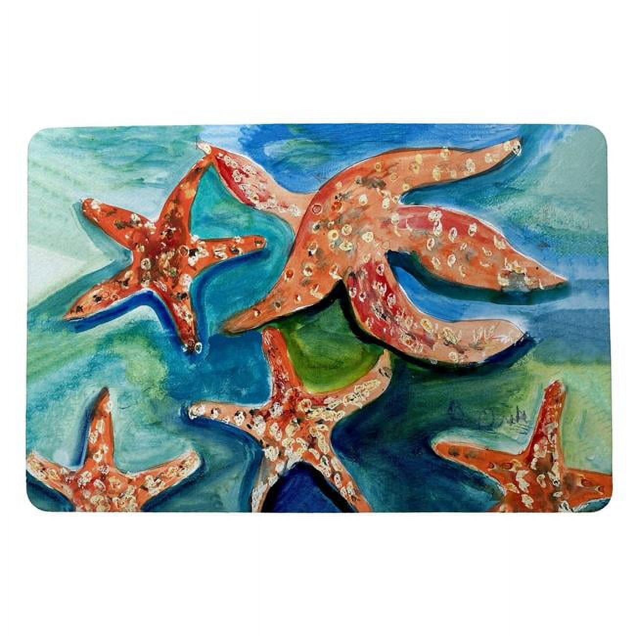 Picture of Betsydrake DM1194 18 x 26 in. Swimming Starfish Door Mat - Small