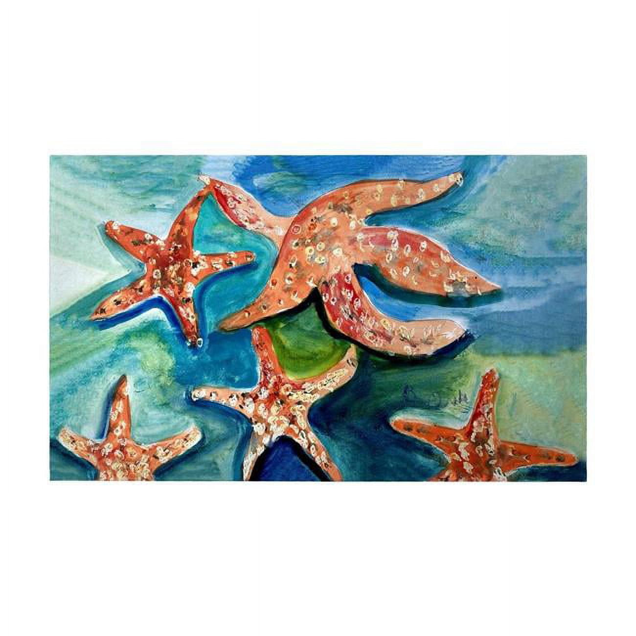 Picture of Betsydrake DM1194G 30 x 50 in. Swimming Starfish Door Mat - Large