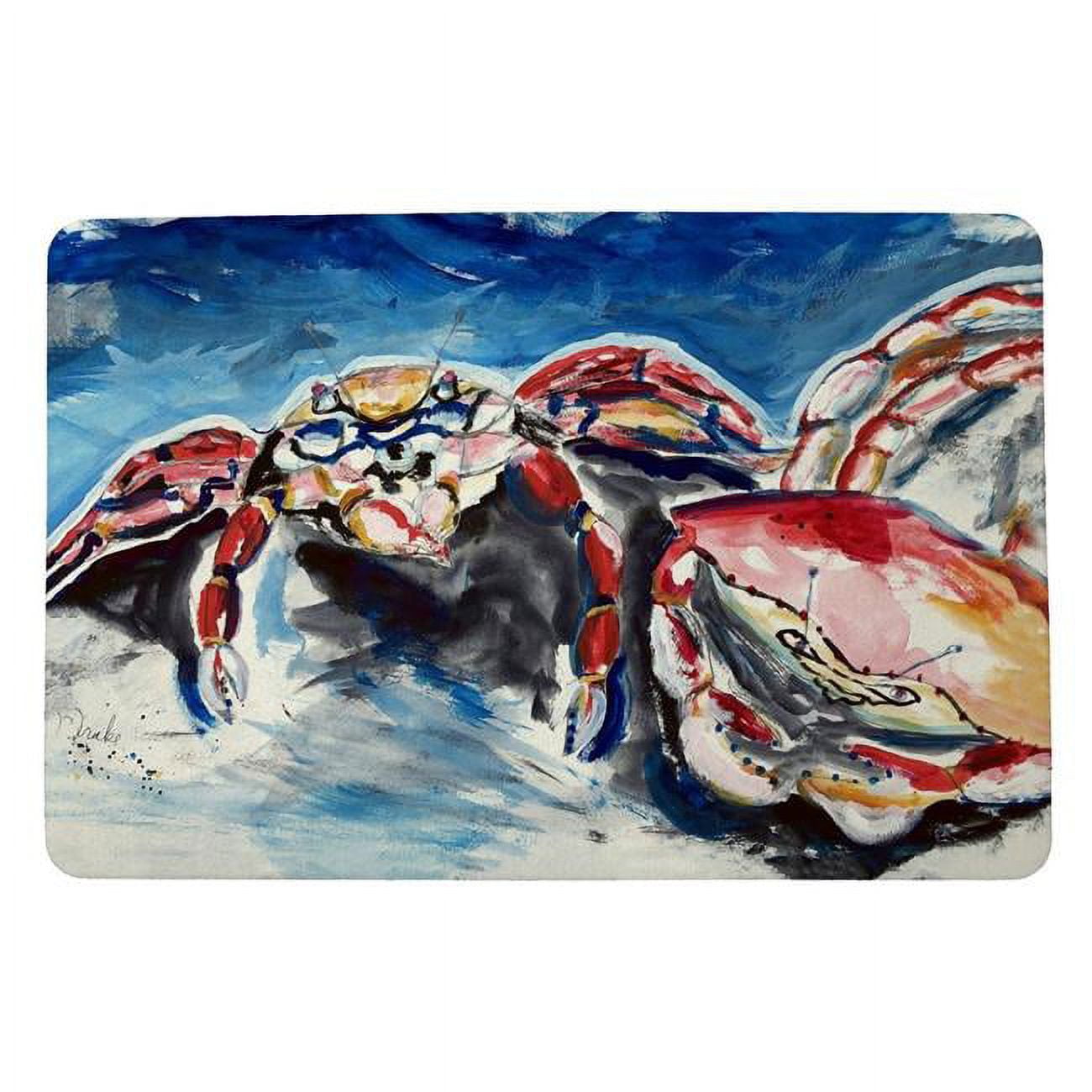 Picture of Betsydrake DM1196 18 x 26 in. Two Red Crabs Door Mat - Small