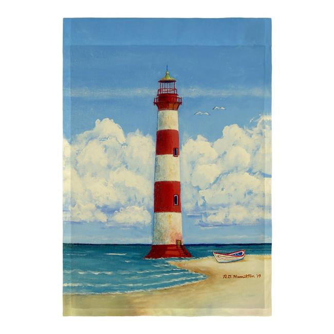 12.5 x 18 in. Morris Island Lighthouse, SC Flag