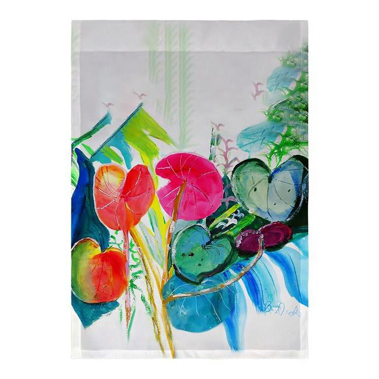 12.5 x 18 in. Cyclamen Plant Flag