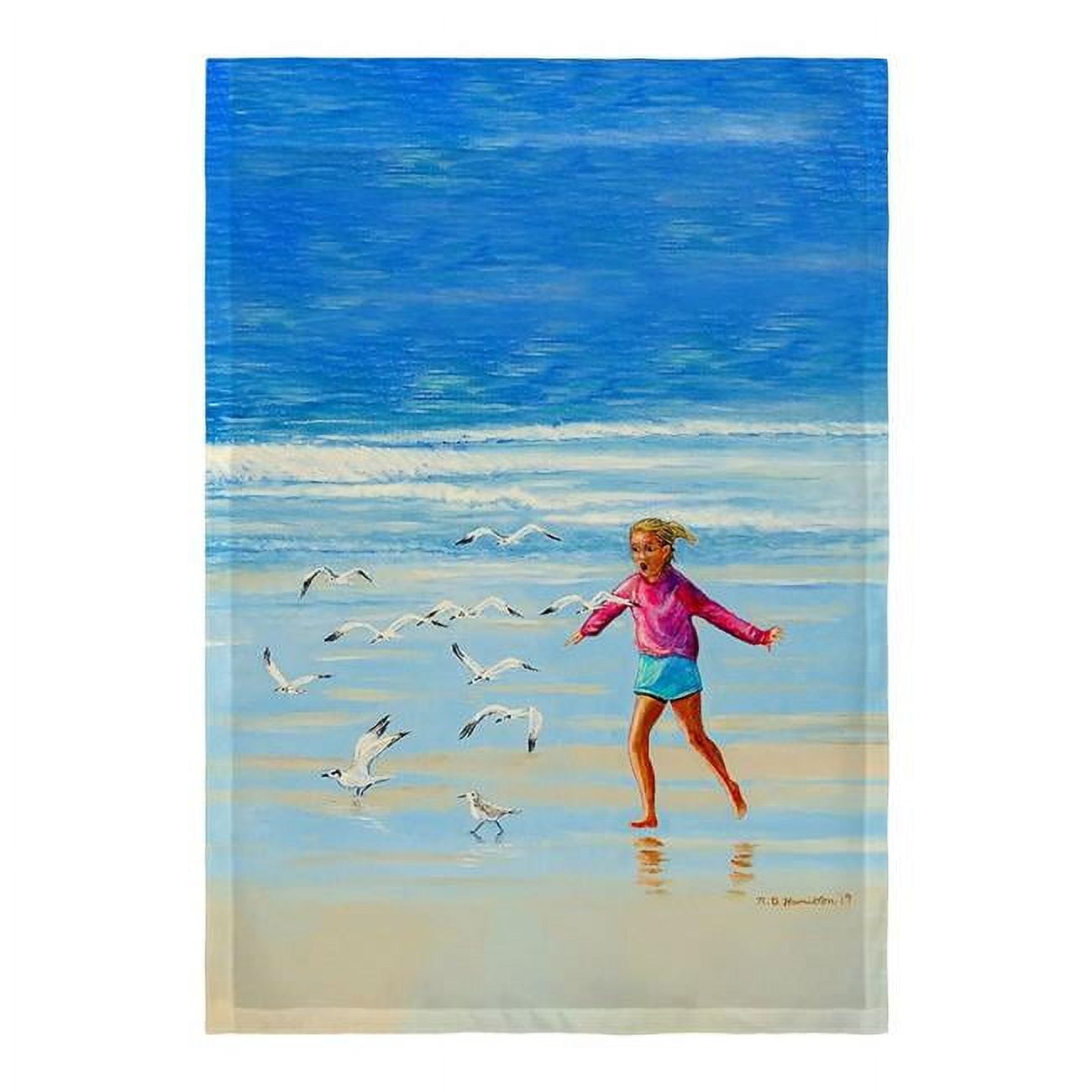 12.5 x 18 in. Chasing Gulls Flag