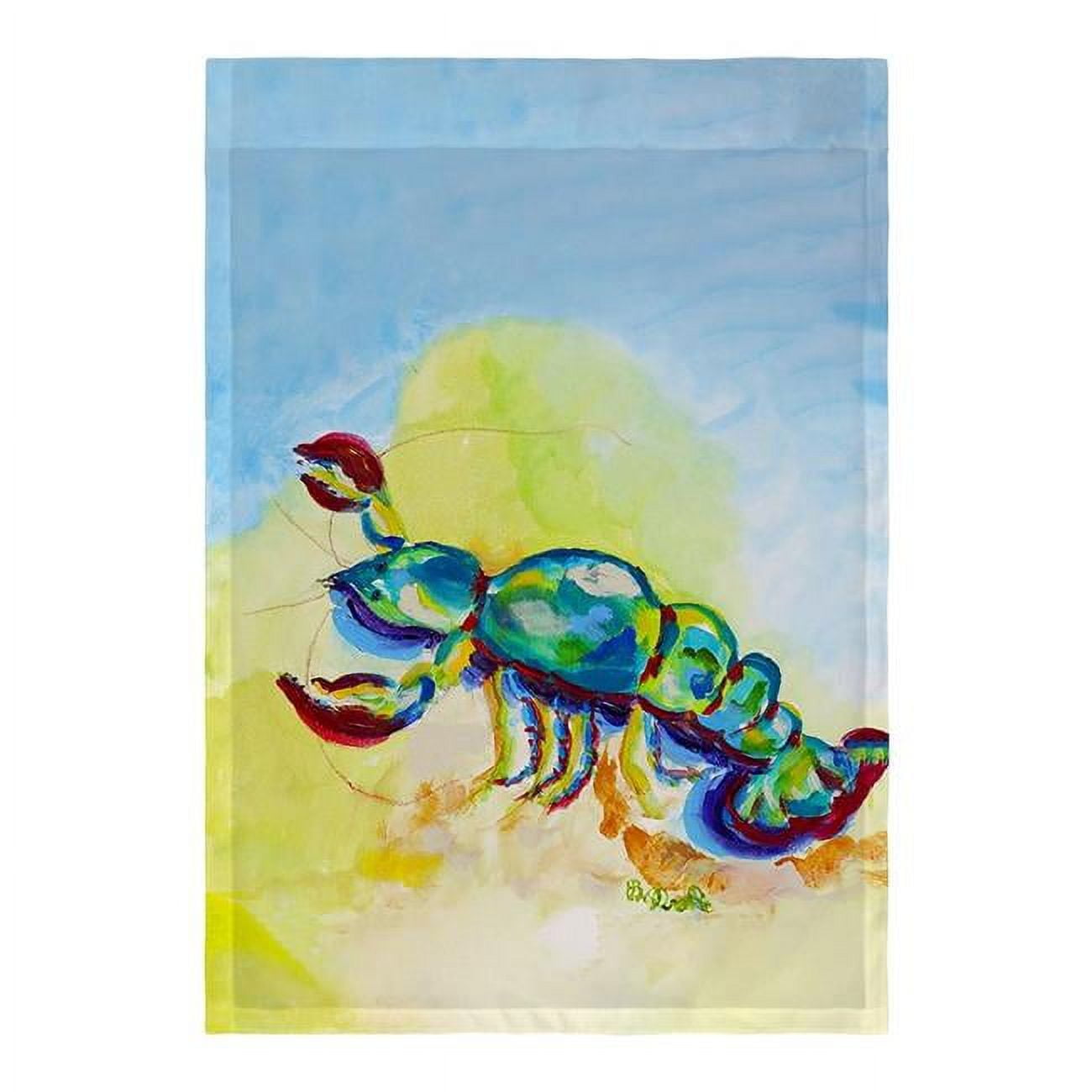 Betsy Drake FL1137 12.5 x 18 in. Colorful Lobster Flag