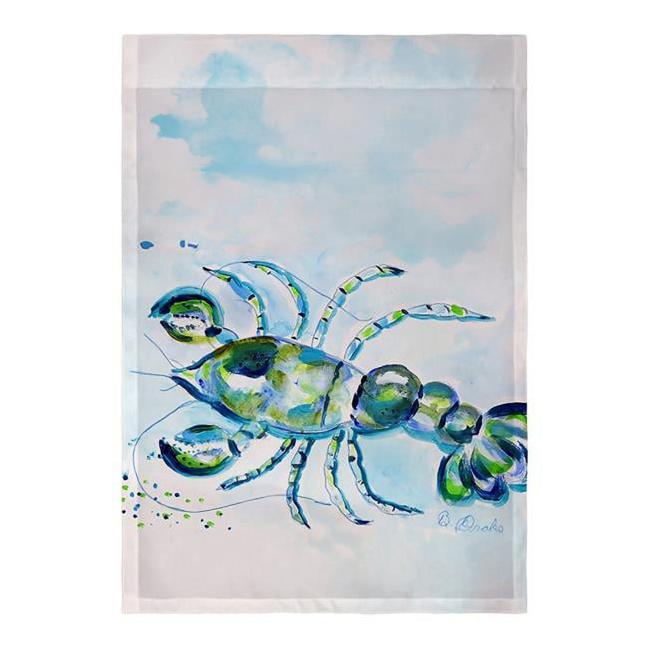 12.5 x 18 in. Blue Crayfish Flag