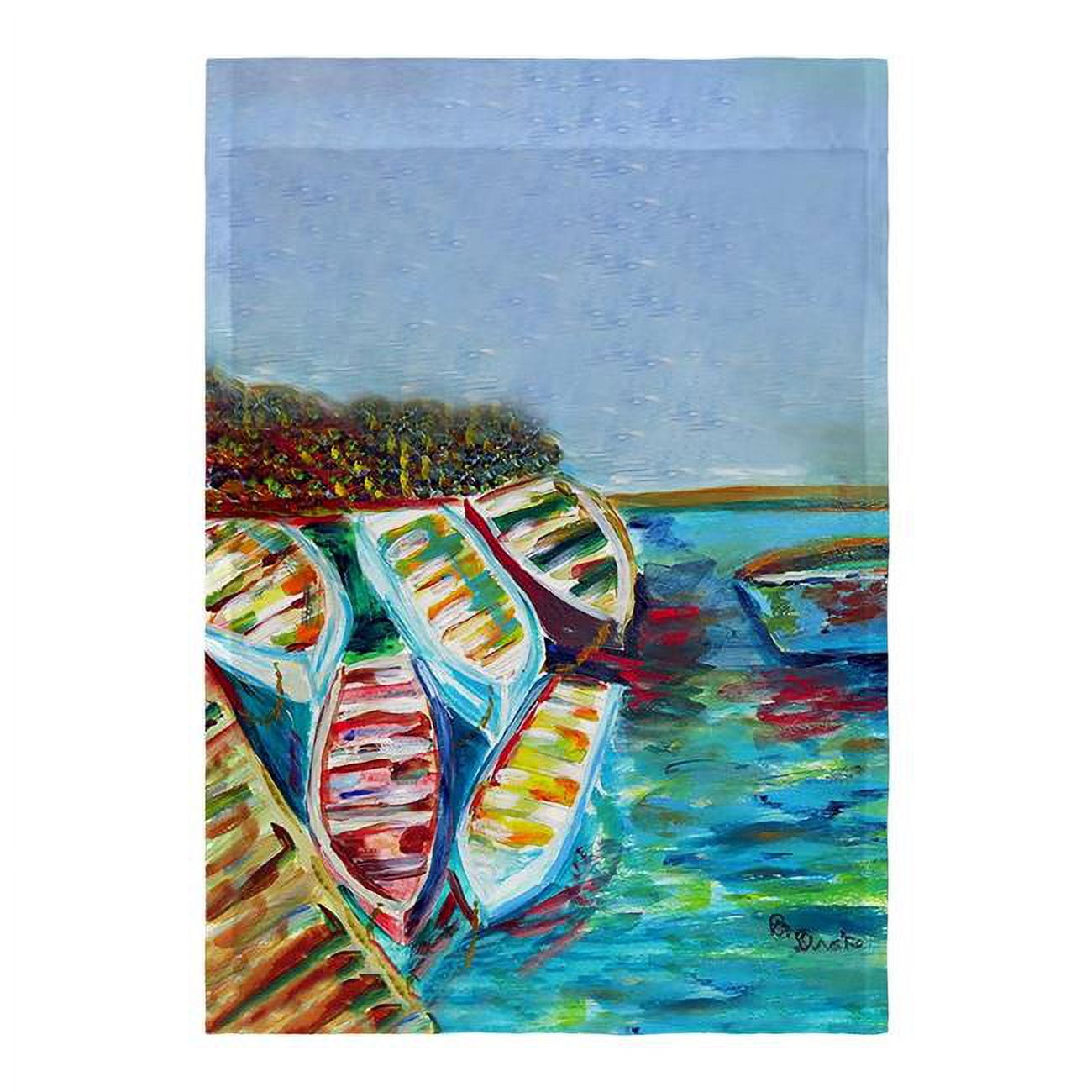 12.5 x 18 in. Six Rowboats Flag