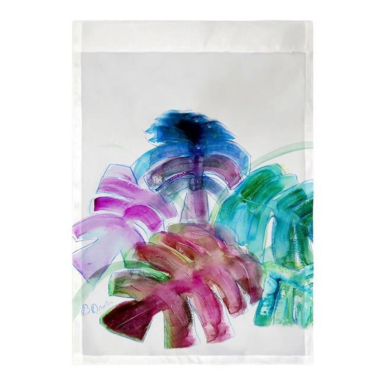 12.5 x 18 in. Monstera Leaves Flag