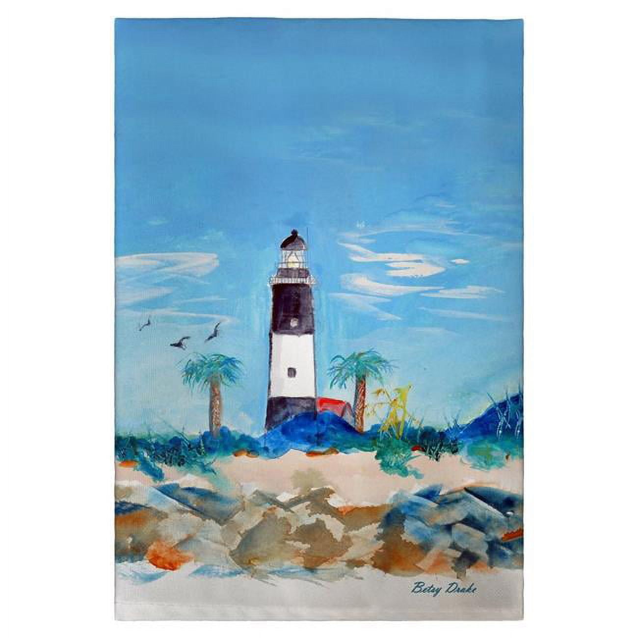 Picture of Betsy Drake GT1121 Tybee Lighthouse, GA Guest Towel