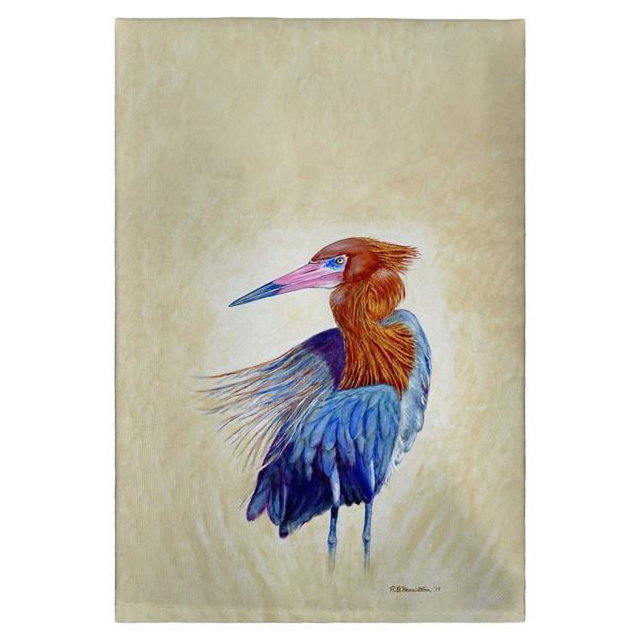Betsy Drake GT1133 Reddish Egret Portrait Guest Towel