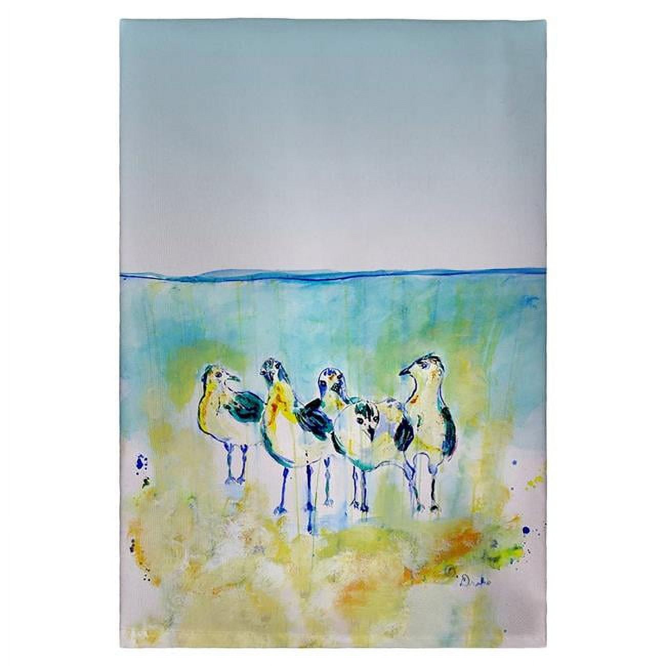Picture of Betsy Drake GT1136 Abstract Gulls II Guest Towel