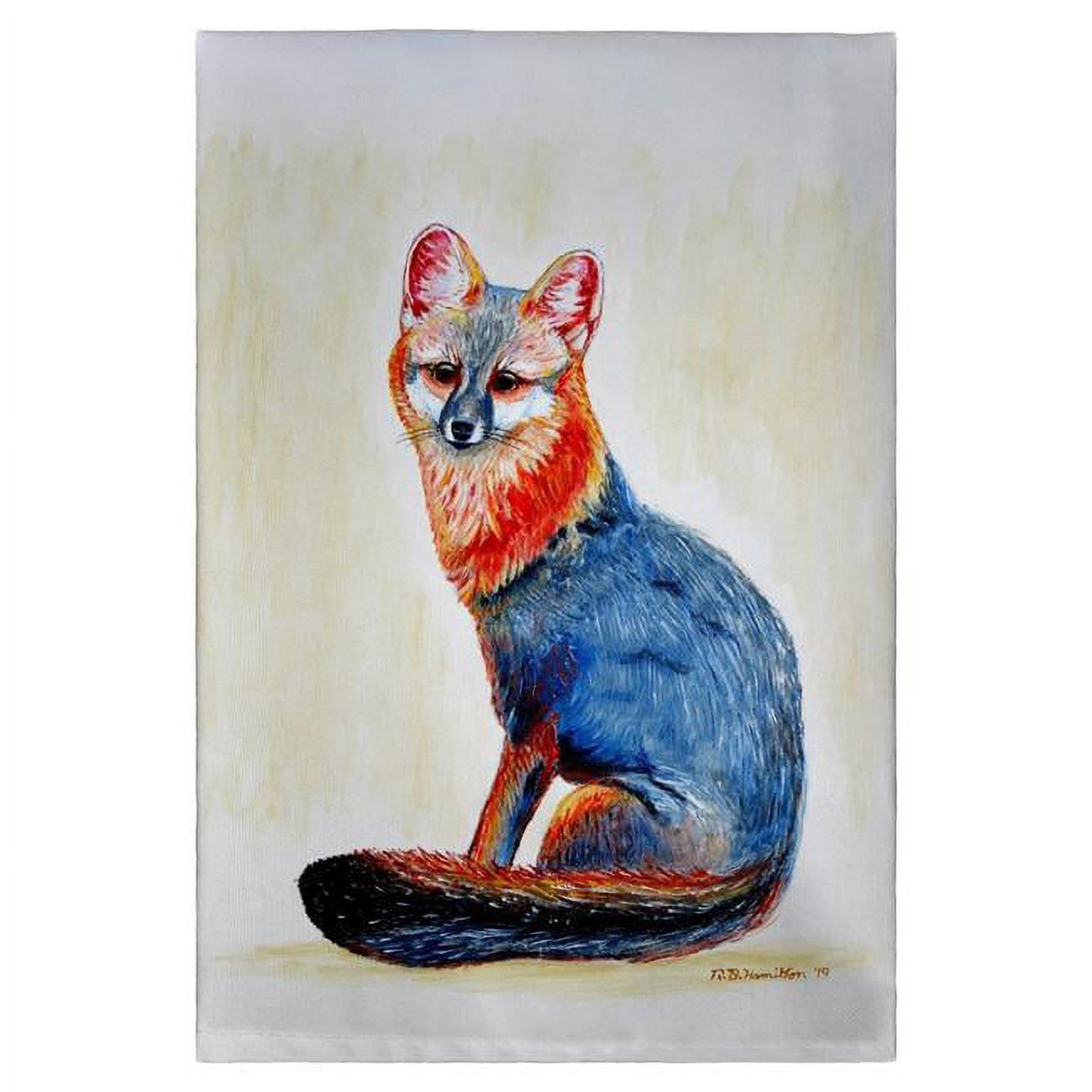 Picture of Betsy Drake GT1149 Gray Fox Guest Towel