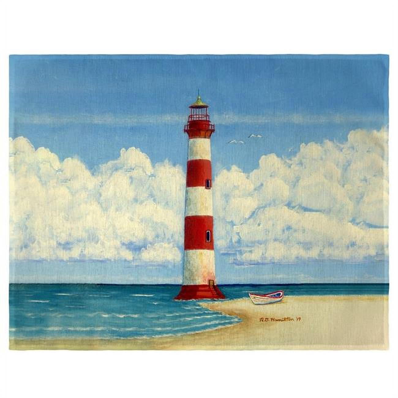 Picture of Betsy Drake PM1124 Morris Island Lighthouse&#44; SC Place Mat - Set of 4