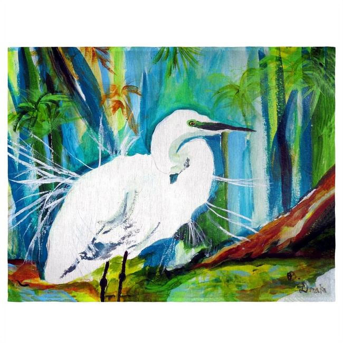Picture of Betsy Drake PM1138 Acyrlic Egret Place Mat - Set of 4