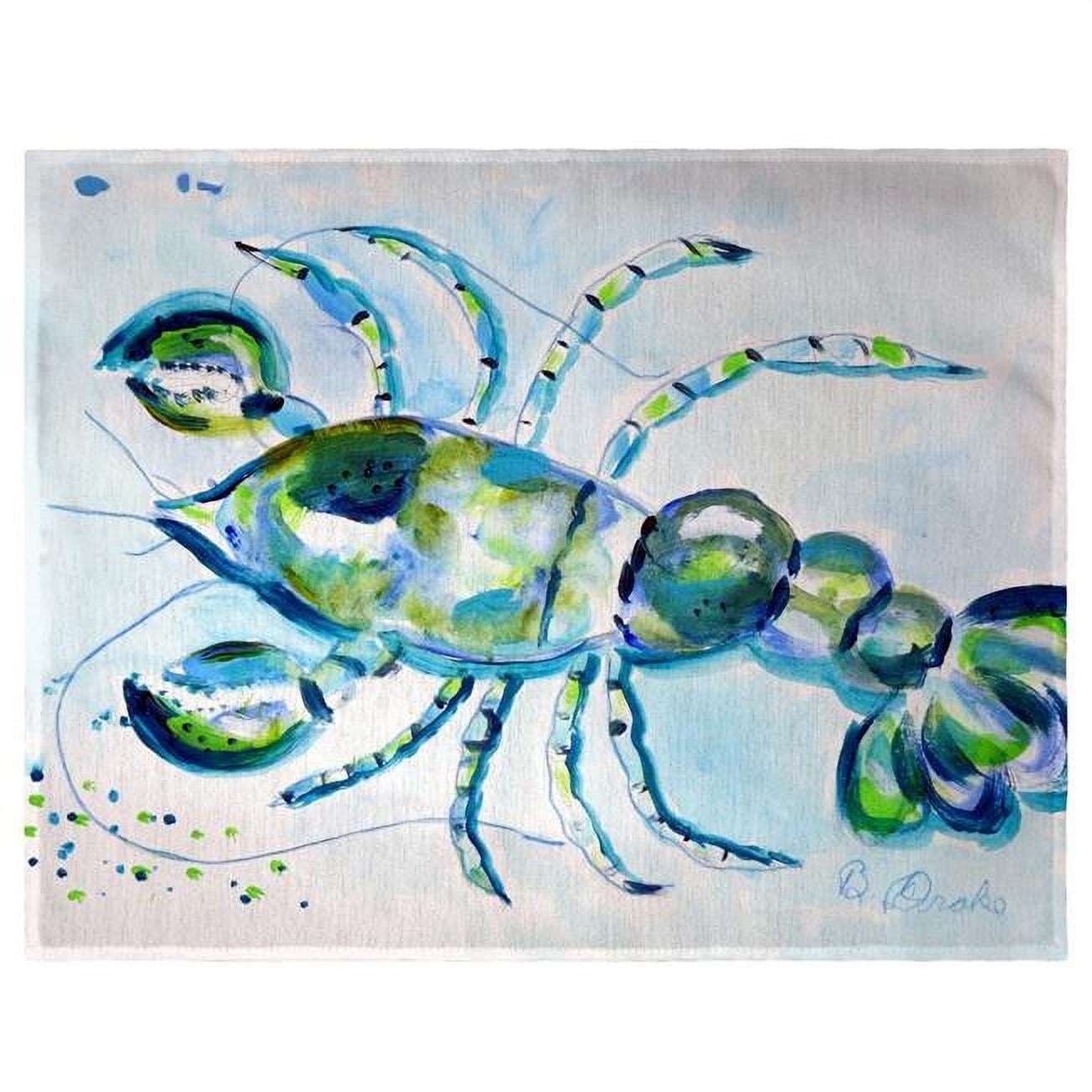 Picture of Betsy Drake PM1140 Blue Crayfish Place Mat - Set of 4