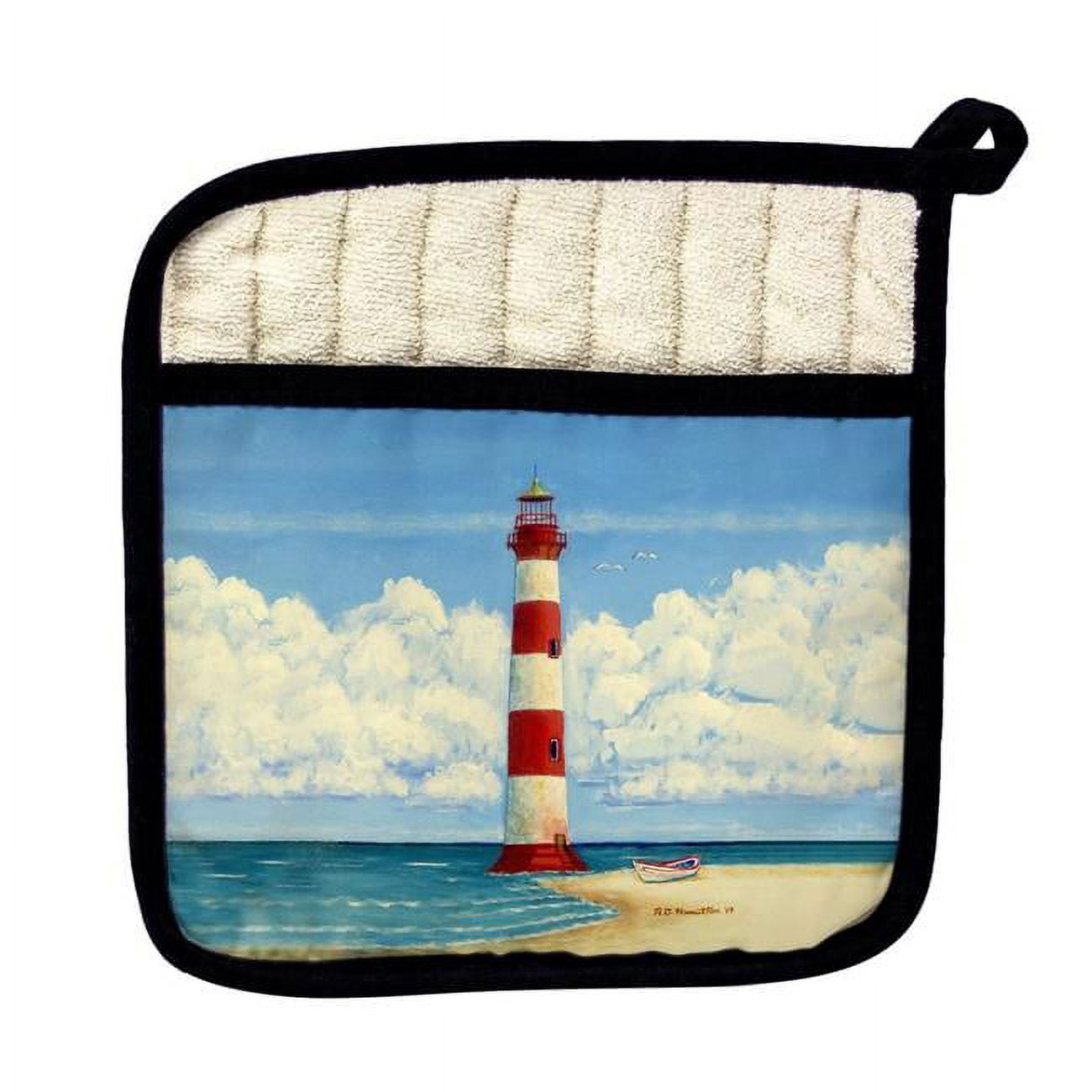 Picture of Betsy Drake PT1124 Morris Island Lighthouse, SC Pot Holder